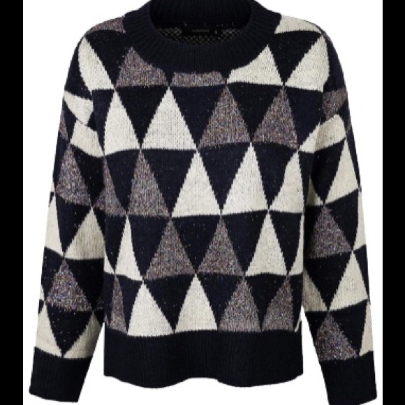 Women's Metallic Glitter Crew Neck Sweater Sz S, M - Picture 9 of 10